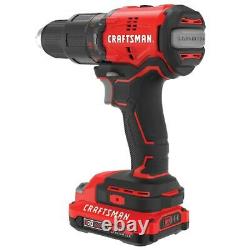 Craftsman 1/2-in Hammer Drill Kit CMCD731D2, includes 2 batteries, charger & bag