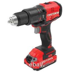 Craftsman 1/2-in Hammer Drill Kit CMCD731D2, includes 2 batteries, charger & bag