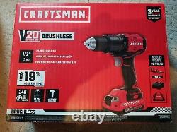 Craftsman 1/2-in Hammer Drill Kit CMCD731D2, includes 2 batteries, charger & bag