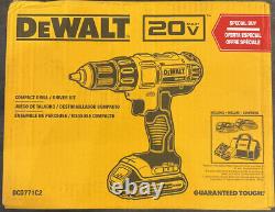 DEWALT DCD771C2 20V MAX Li-Ion 1/2 in. Cordless Drill/Driver Kit (1.3 Ah)