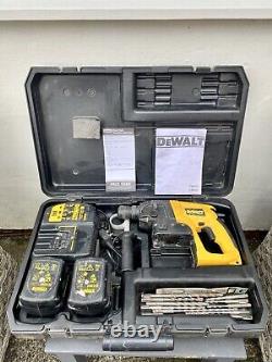 DeWalt 24V SDS Hammer Drill DW005, 2 Batteries Charger & Tools Bits