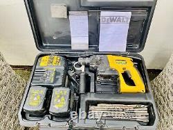 DeWalt 24V SDS Hammer Drill DW005, 2 Batteries Charger & Tools Bits