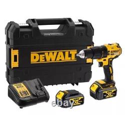 DeWalt Combi Drill Cordless 18V 2x4Ah Li-ion DCD778M2T-GB Brushless Compact