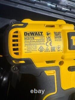 DeWalt Combi Drill Cordless 18V 2x4Ah Li-ion DCD778M2T-GB Brushless Compact