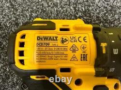 DeWalt DCD709 XR Brushless Combi Drill 2 x 18V 2.0Ah Batteries + Charger