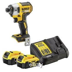 DeWalt DCF887 Brushless Impact Driver + 2 DCB182 4.0ah Battery + DCB115 Charger