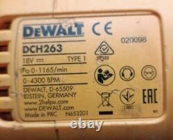 DeWalt DCH263 18V XR Cordless Brushless Hammer Drill X2 5Ah Battery & Charger