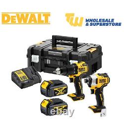 DeWalt DCK2062M2T-GB Brushless Cordless Twin Pack 18v XR Compact Combi Impact