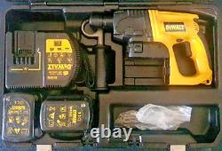 DeWalt DW005 24V SDS Hammer & Chisel Drill, 3 Action, 2 Batteries + Charger +Acc