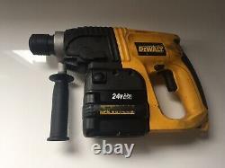 DeWalt DW005 Cordless 24V 3 in 1 Heavy Duty SDS + Chisel Drill, 3 Good Batteries