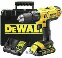 DeWalt XR 18V 1.3Ah Li-ion Cordless Combi drill 1 battery DCD776C1-GB Tough Case