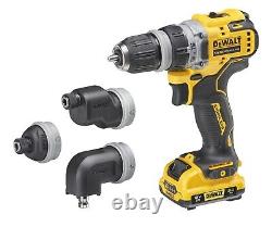 Dewalt 12v XR DCD703L2T Brushless x4 Multi-Head Drill Driver Charger + 3x 3ah