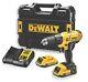 Dewalt 18v Cordless Lithium Ion Combi Drill 2x 2.0ah Li-ion Batteries & Charger