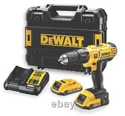 Dewalt 18V Cordless Lithium Ion Combi Drill 2x 2.0Ah Li-ion Batteries & Charger