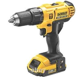 Dewalt 18V Cordless Lithium Ion Combi Drill 2x 2.0Ah Li-ion Batteries & Charger