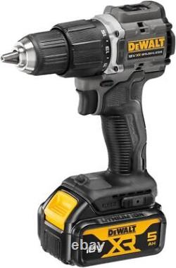 Dewalt 18V XR Cordless Brushless Hybrid Drill DCD100P2T with 2x5Ah charger box