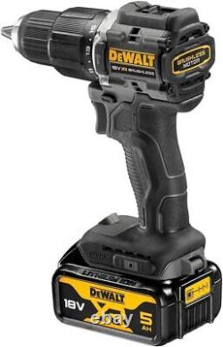 Dewalt 18V XR Cordless Brushless Hybrid Drill DCD100P2T with 2x5Ah charger box