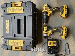 Dewalt 18v XR Brushless Combi Drill + Impact Driver + 2x Batteries + T Stak Case