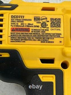 Dewalt 20-Volt MAX XR Cordless & Brushless 1 Drill/Driver. Model #DCD777