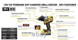 Dewalt DCD1007NT 18v XR Premium 3SP Brushless Hammer Drill Bare DCD1007N + Tstak