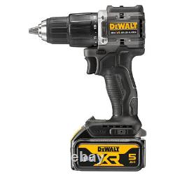 Dewalt DCD100P2T 18V Brushless Combi Drill with 2 x 5Ah Battery Charger & TSTAK