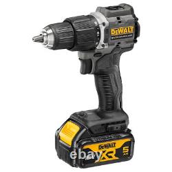 Dewalt DCD100P2T 18V Brushless Combi Drill with 2 x 5Ah Battery Charger & TSTAK