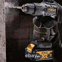 Dewalt DCD100P2T 18V Brushless Combi Drill with 2 x 5Ah Battery Charger & TSTAK