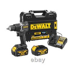 Dewalt DCD100P2T Black 18v XR Brushless Compact Combi Hammer Drill 100 Years