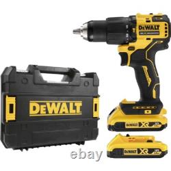 Dewalt DCD709D2T 18v XR Brushless Compact Combi Hammer Drill Tstak 2 x 2.0ah