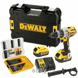 Dewalt DCD996P2 18V Brushless Combi Drill 2 x 5.0Ah with 57 Piece Drill Bit Set