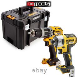 Dewalt DCF887 18V Brushles Impact Driver & DCD796 Combi Drill + DWST1-71195 Case