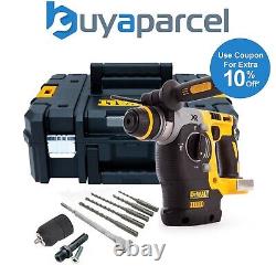 Dewalt DCH273NT XR 18v SDS Brushless Hammer Drill + SDS Bits Chisel + Chuck