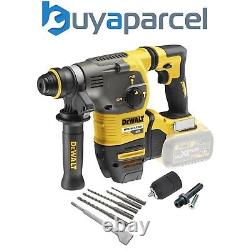 Dewalt DCH333N 54v XR FlexVolt Brushless SDS+ Hammer Drill + Chuck + SDS Bits