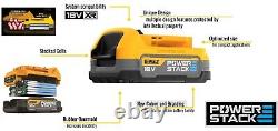 Dewalt DCK2050E2T 18v XR Brushless Powerstack Combi Hammer Drill + Impact Driver