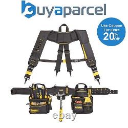 Dewalt DWST40603-1 Heavy Duty Tool Rig Toolbelt Drill Pouch + Brace Suspenders