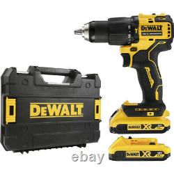 Dewalt Dcd709d2t 18v Xr Brushless Combi Drill 2 X 2.0ah Batteries Charger Case