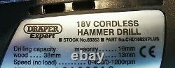 Draper Expert 18V Cordless Hammer Drill + 2 Batterys