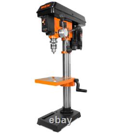 Drill Press with Laser Guide Adjustable Table Top Heavy Duty Variable Speed Tool