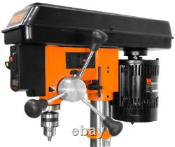 Drill Press with Laser Guide Adjustable Table Top Heavy Duty Variable Speed Tool