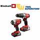 Einhell 18v Power X-change Combi Drill & Impact Driver 2ah Kit With Charger