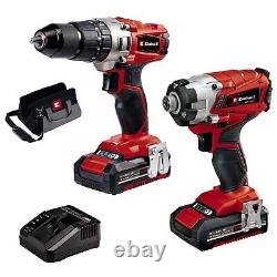 Einhell 4257214 2.0 Ah Power X-Change Cordless Combi Drill & Impact Driver