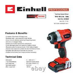 Einhell Cordless Combi Drill and Impact Driver BL Set Inc Battery Refurb GRADE B