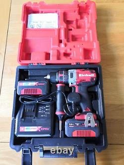 Einhell PXC Cordless Impact Drill Driver TE-CD 18 Li-i BL + TWO 3Ah Batteries