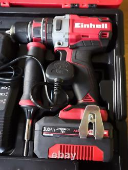 Einhell PXC Cordless Impact Drill Driver TE-CD 18 Li-i BL + TWO 3Ah Batteries