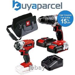 Einhell Power X-Change 18v Twin Pack 18v Cordless Combi Drill + Impact Driver