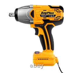Electric Cordless Impact Wrench 36V 1280W Drill Gun Ratchet Driver 1/2 Battery