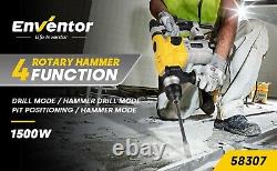 Enventor Rotary Hammer Drill 1-1/4 Inch Heavy Duty Demolition 58307