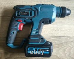 Erbauer 18v Brushless sds three mode hammer drill +4ah battery, charger and Case