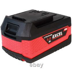 Excel 18V Brushless Twin Kit Combi Drill & Impact Driver 2 x 5Ah Battery Charger