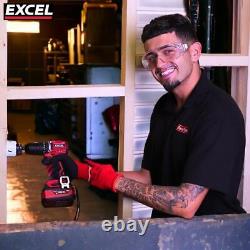 Excel 18V Cordless Brushless Combi Drill with 1 x 4.0Ah Battery Charger & Bag